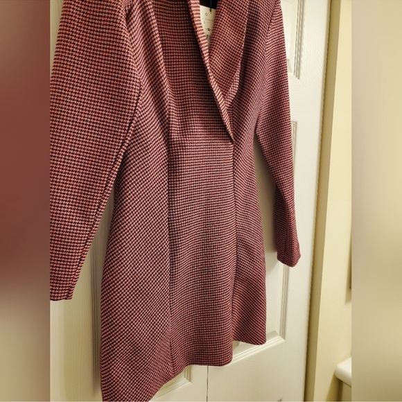 NWT Zara Houndstooth Blazer Dress Size Size S - Picture 9 of 10